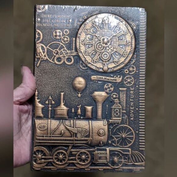 Vintage Copper Train 3D Diary Notebook - Picture 4 of 7